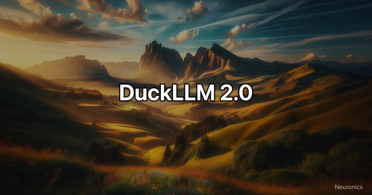 DuckLLM 2.0：AI 聚合接口源頭平台